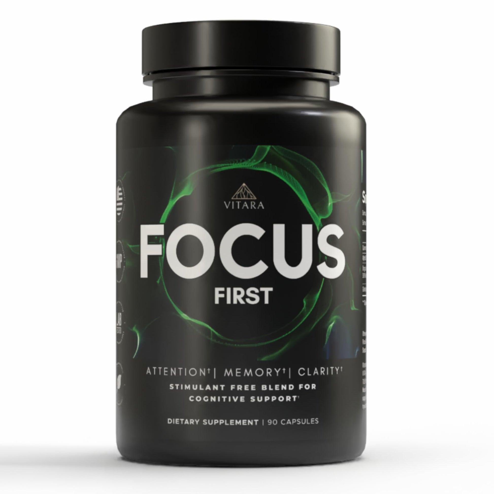 VITARA Focus First– Calm, Clear, Mental Focus Nootropic | Brain Support with Alpha GPC, Lion's Mane, GABA & Ginkgo Biloba VITARAAu supplements