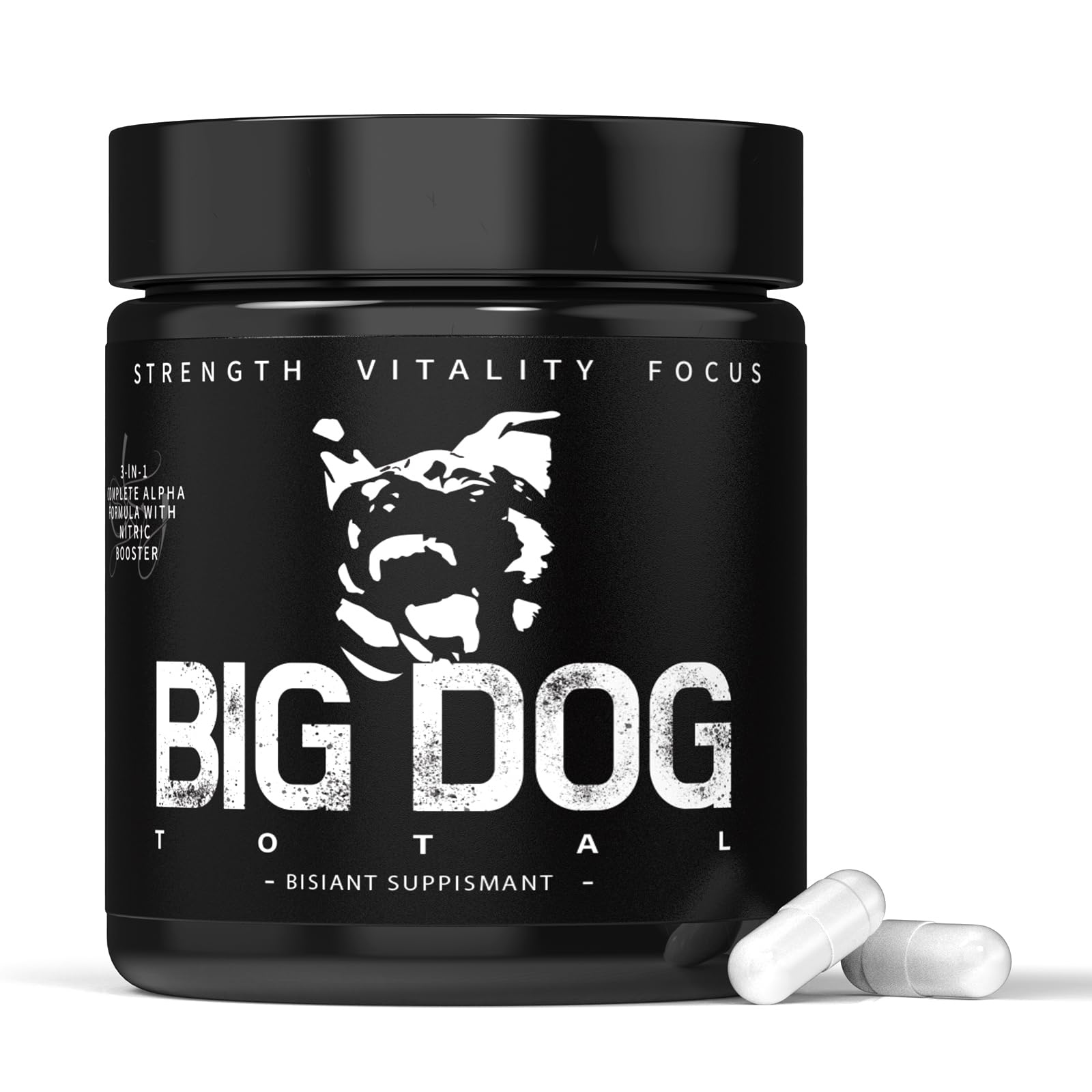 Big Dog Total Male 3-in-1 Total Alpha Blend Men’s Must-Have, Non-GMO - Natural Energy & Endurance Support, 60 Count (Big Dog Total - 1Pcs) FMRFMRAu supplements