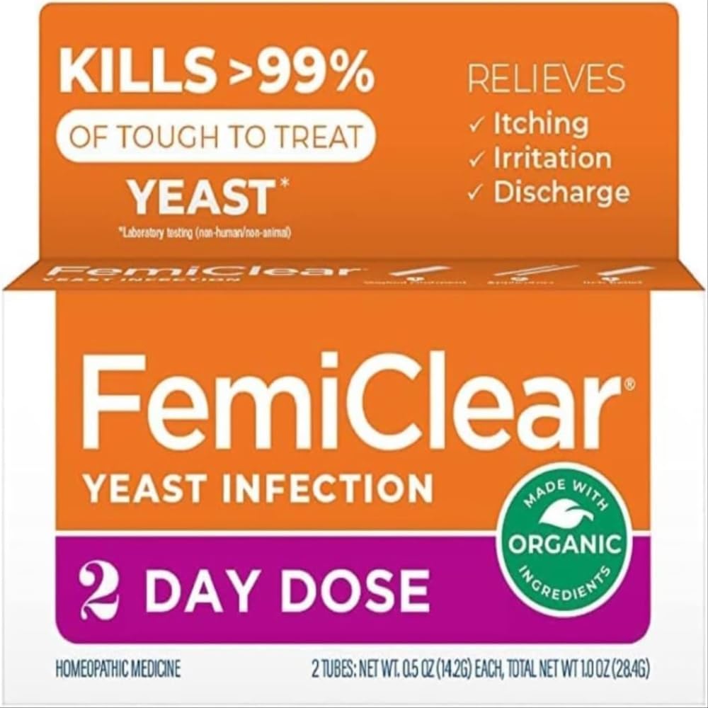 FemiClear 2-Day Dose Yeast Infection and Itch Control Ointment, for Moderate to Intense Symptoms FemiClearAu supplements