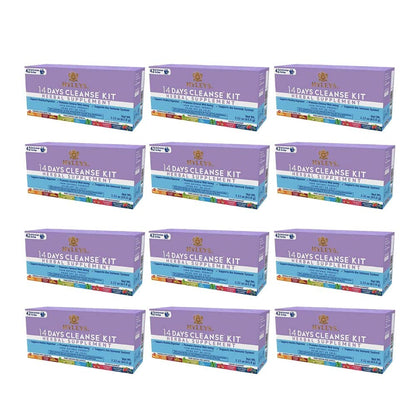 12 Pack of Hyleys Wellness 14 Days Cleanse Kit - 42 Tea Bags (100% Natural, Sugar Free HYLEYSUS supplements