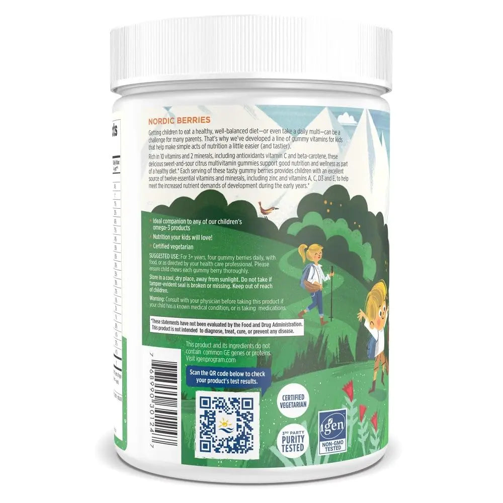 Nordic Naturals Nordic Berries, Citrus - 200 Gummy Berries - Great-Tasting Multivitamin for Ages 2+ - Growth, Development Nordic NaturalsAu supplements