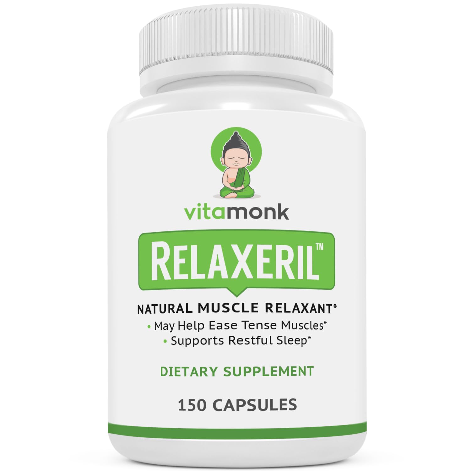 VitaMonk Relaxeril™ All-Natural Muscle Relaxer - Muscle Relaxer Supplement - Complete Muscle Relaxing Formula VitaMonkAu supplements