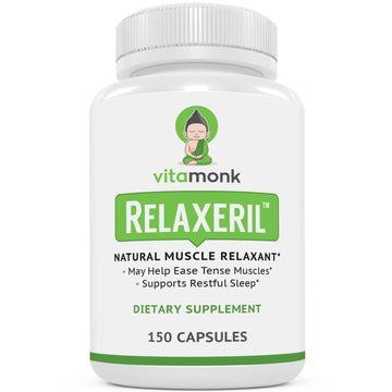 VitaMonk Relaxeril™ All-Natural Muscle Relaxer - Muscle Relaxer Supplement - Complete Muscle Relaxing Formula VitaMonkAu supplements