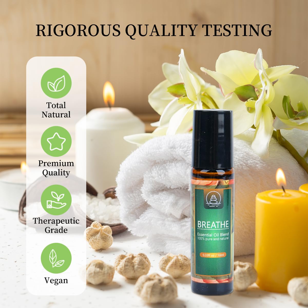Breathe Easy Essential Oil Blend - Relief for Allergy, Sinus, Cough, and Congestion - Therapeutic GenericAu supplements