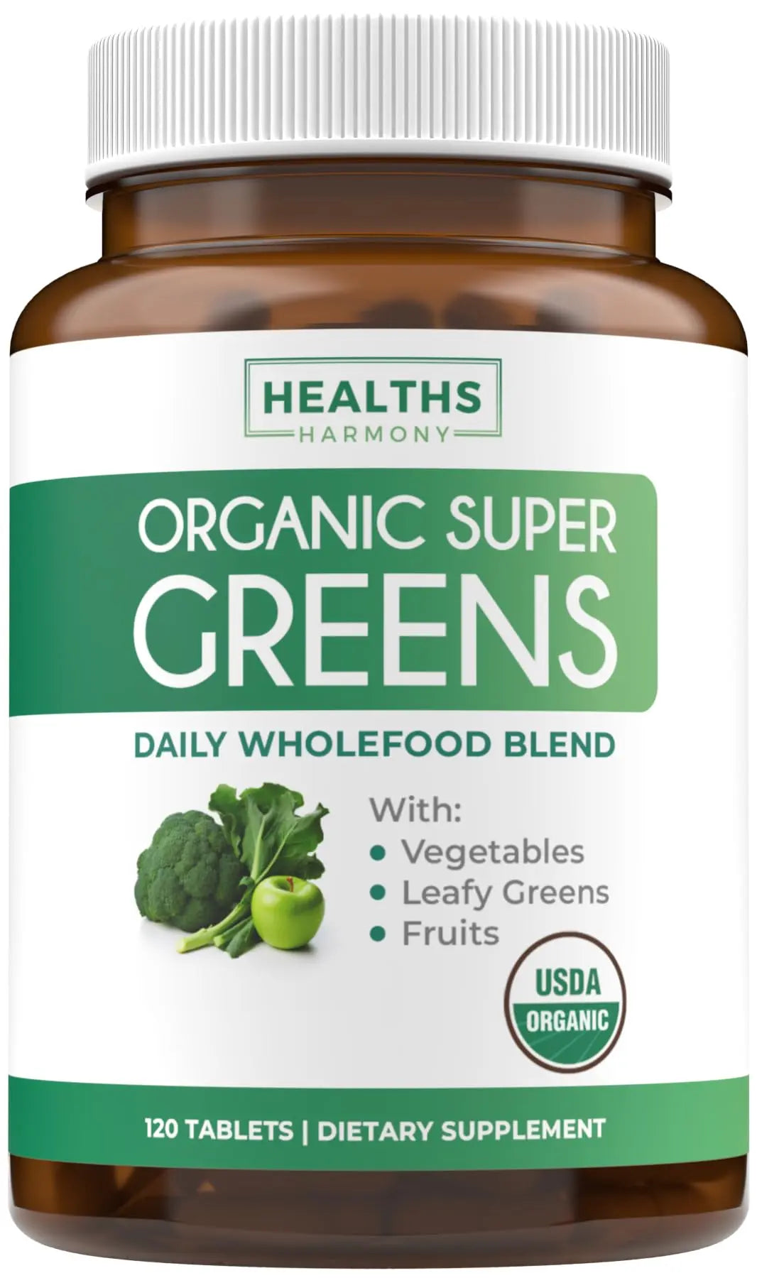 Super Greens & Antioxidants (2-Month Supply) Antioxidant Power Greens Bundle of Organic Super Greens Powder - Complete Superfood (120 Capsules) & Super Antioxidants - Powerful Superfood (120 Capsules) Healths Harmonynz supplements