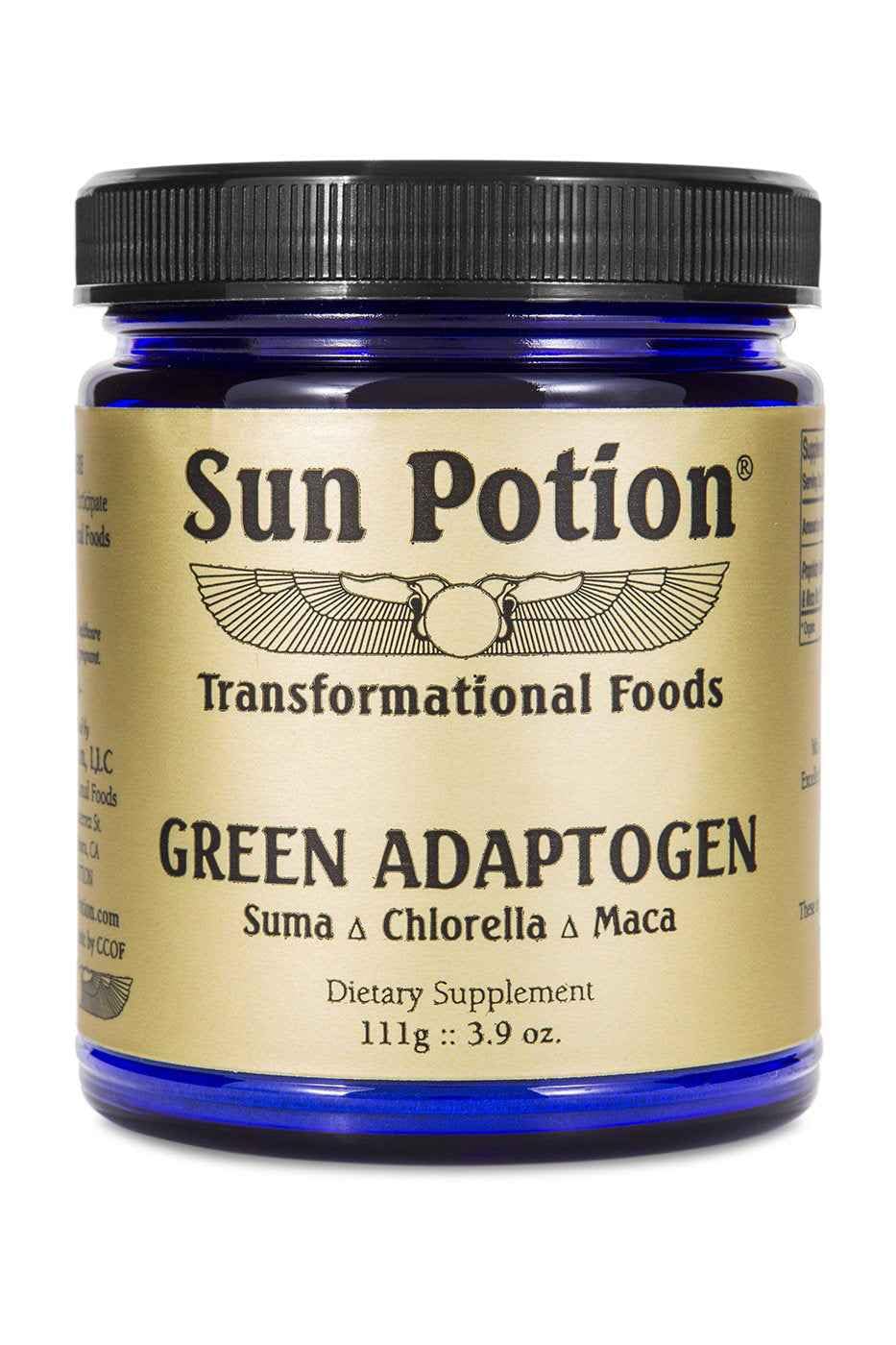 Green Adaptogen Superfood Powder | Organic Maca, Suma Root & Chlorella Blend | Plant Based Adaptogenic Herbal Supplement | Nutrient Rich Greens Powder for Smoothies & Daily Wellness | Non-GMO | 111g Sun PotionAu supplements