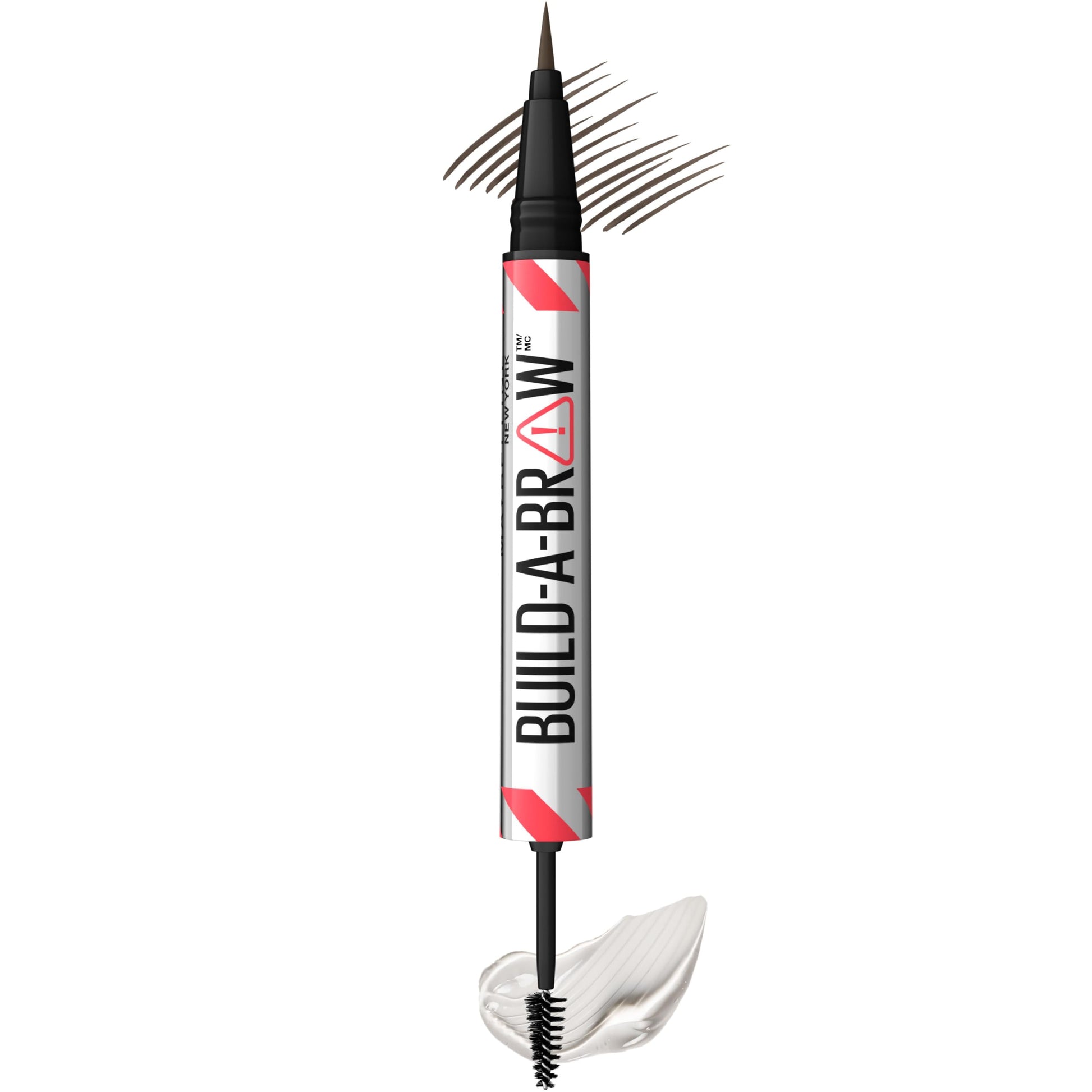 Maybelline Build-A-Brow 2-in-1 Brow Pen and Sealing Eyebrow Gel, Eyebrow Makeup for Real-Looking, Fuller Brows, Black Brown, 1 Count MAYBELLINEAu supplements