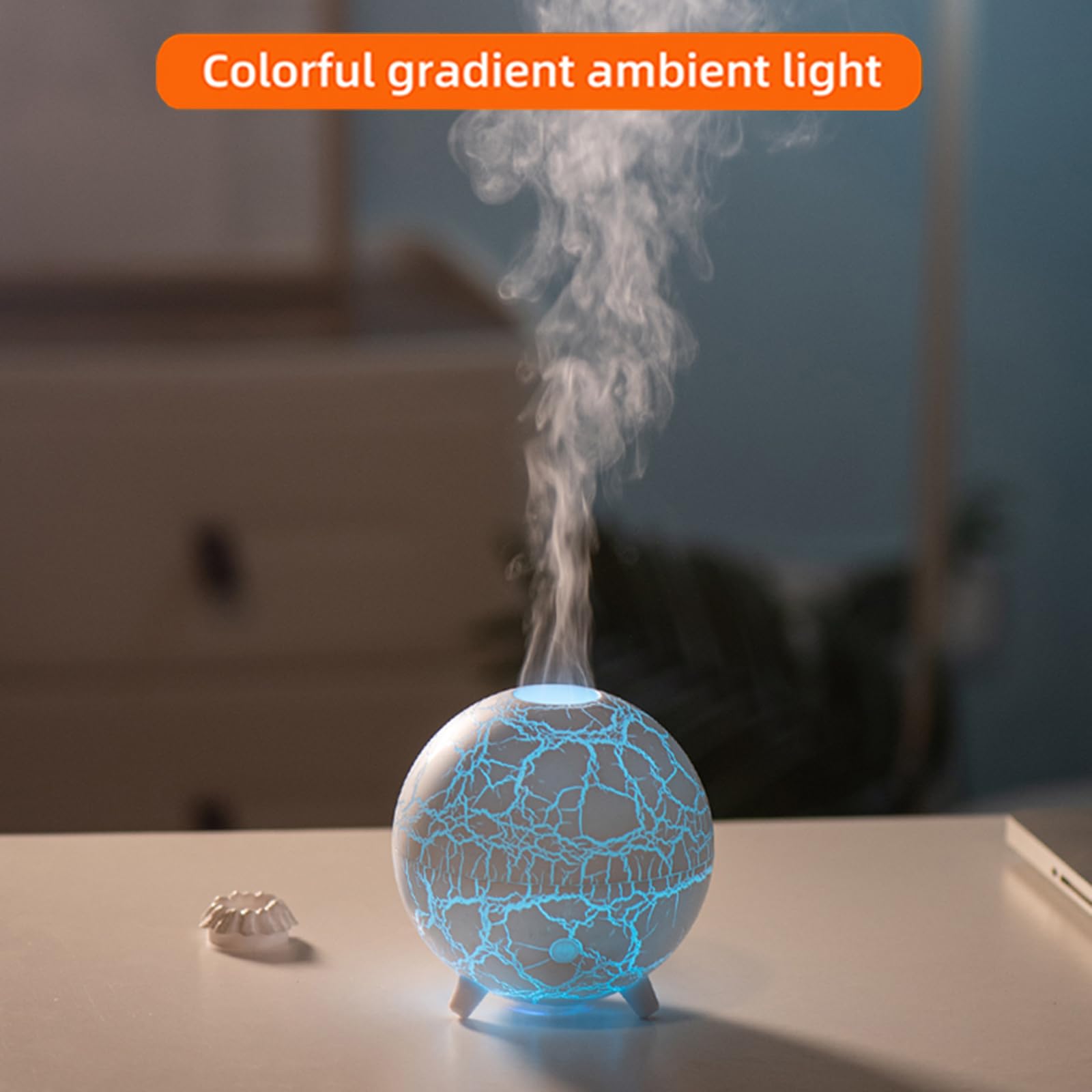 Volcano Humidifier Flame Aromatherapy Diffuser, 7 Colors Flame 200ml Essential Oil Diffusers cjcAu supplements