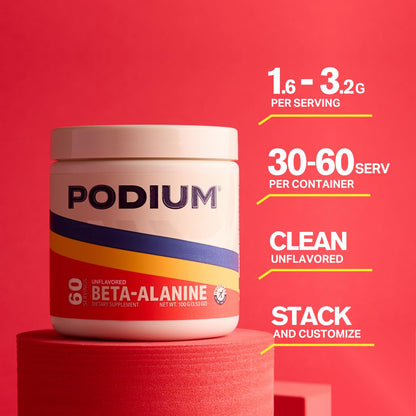 Podium Nutrition, Solos | Beta Alanine, 60 Servings, Unflavored, Boost Athletic Performance Podium NutritionUS supplements