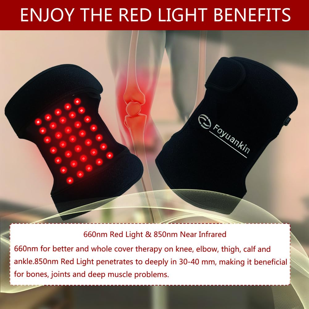Foyuankin 660nm Red Light Therapy Pad for Joints, 850nm Infrared Light Benefits for Joint FoyuankinAu supplements