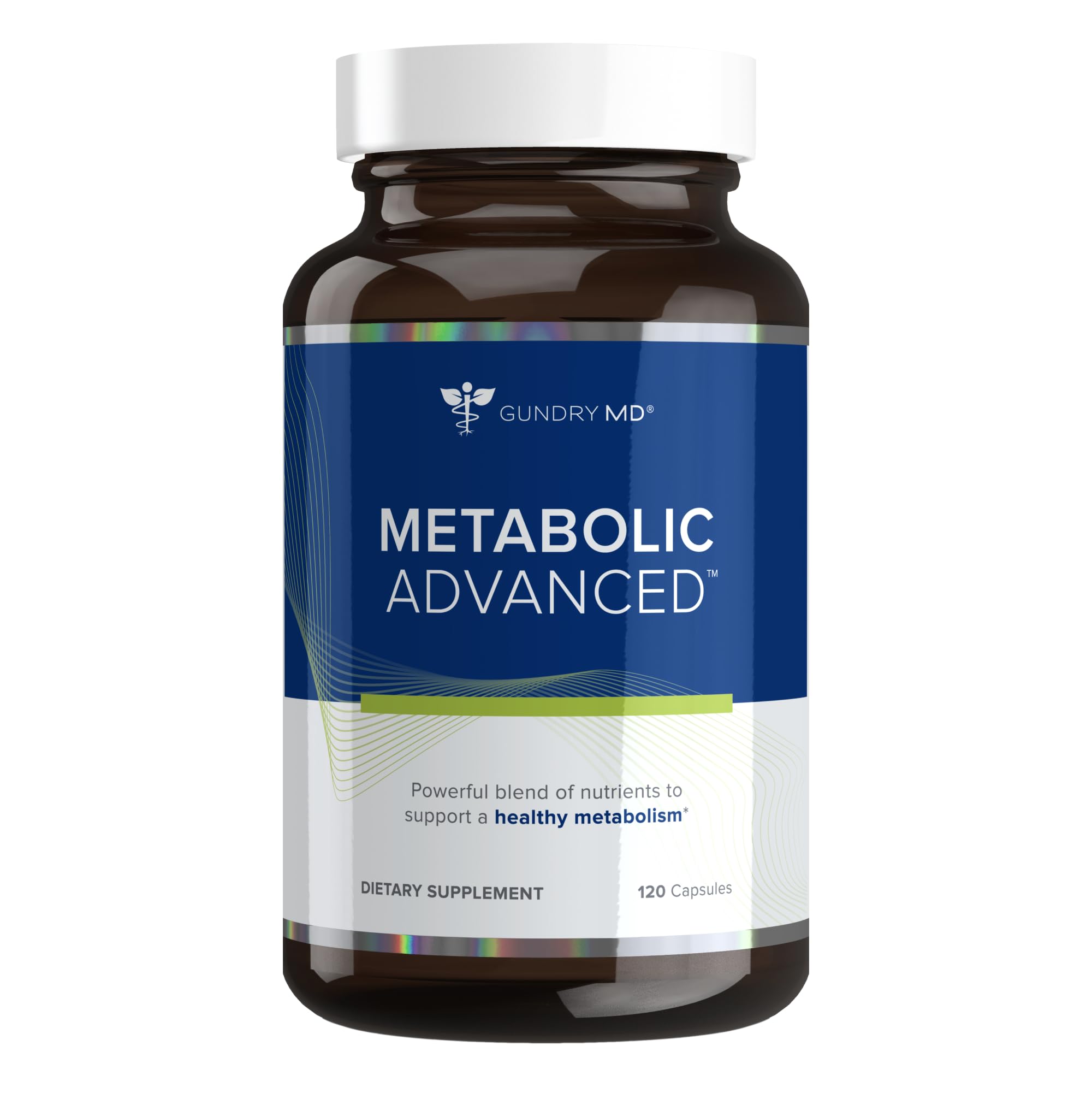 Gundry MD® Metabolic Advanced Nutrient Blend with Berberine to Support Healthy Metabolism, 120 Count