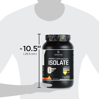 SASCHA FITNESS Hydrolyzed Whey Protein Isolate,100% Grass-Fed ,2.3 Pounds SASCHA FITNESSUS supplements