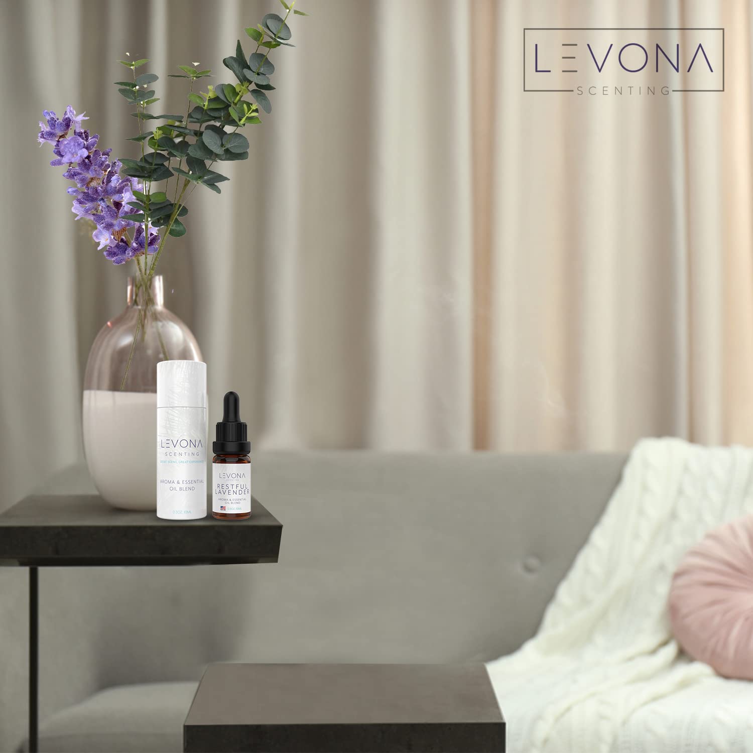 Levona Scents Pure Essential Oils for Diffusers for Home Luxury Scents - Restful Lavender Essential Oil LEVONA SCENTAu supplements