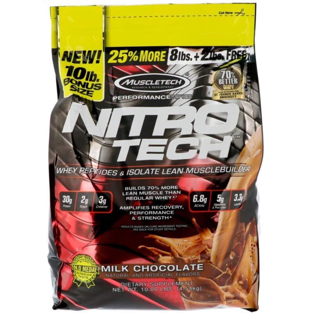 MuscleTech Nitro-Tech Whey Protein Powder Isolate & Peptides | Protein MuscleTechUS supplements