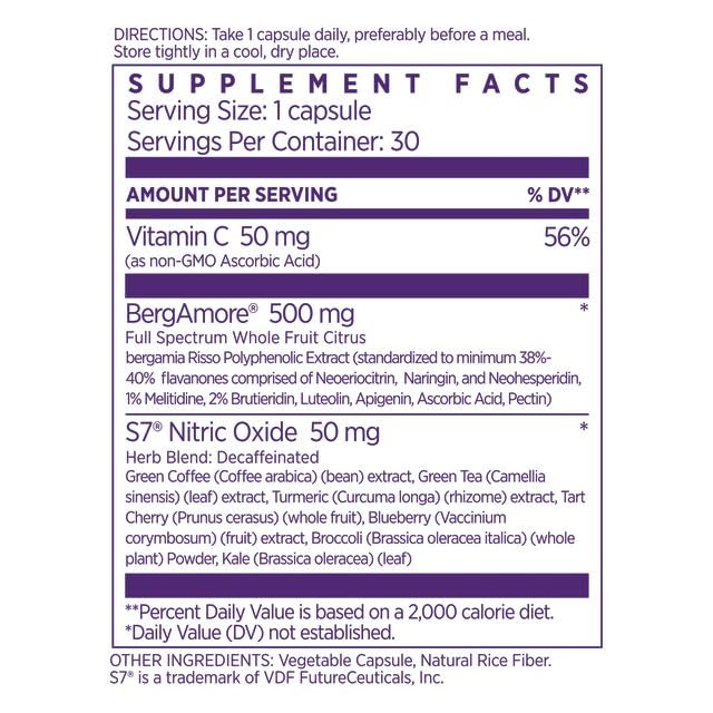 NAOMI Italian Citrus Bergamot Plus Nitric Oxide Boost, Award-Winning Cardiologist Dvlpd, Supports Healthy Cholesterol & Blood Pressure in Normal Range, with 7 Key Polyphenols, 30-Day Supply NAOMIAu supplements