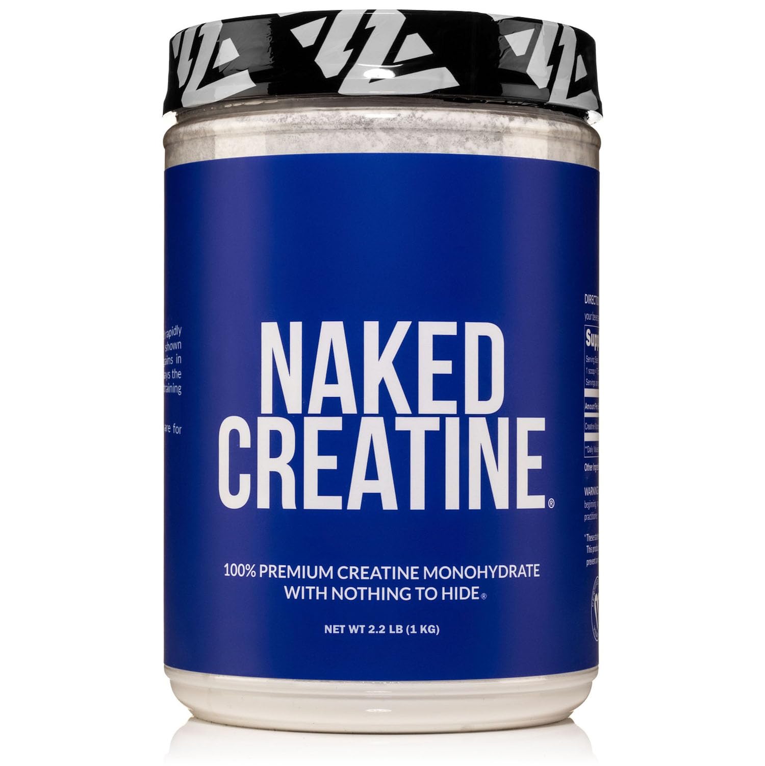 Pure Creatine Monohydrate – 200 Servings - 1,000 Grams, 2.2lb Bulk, Vegan, Non-GMO Naked NutritionUS supplements