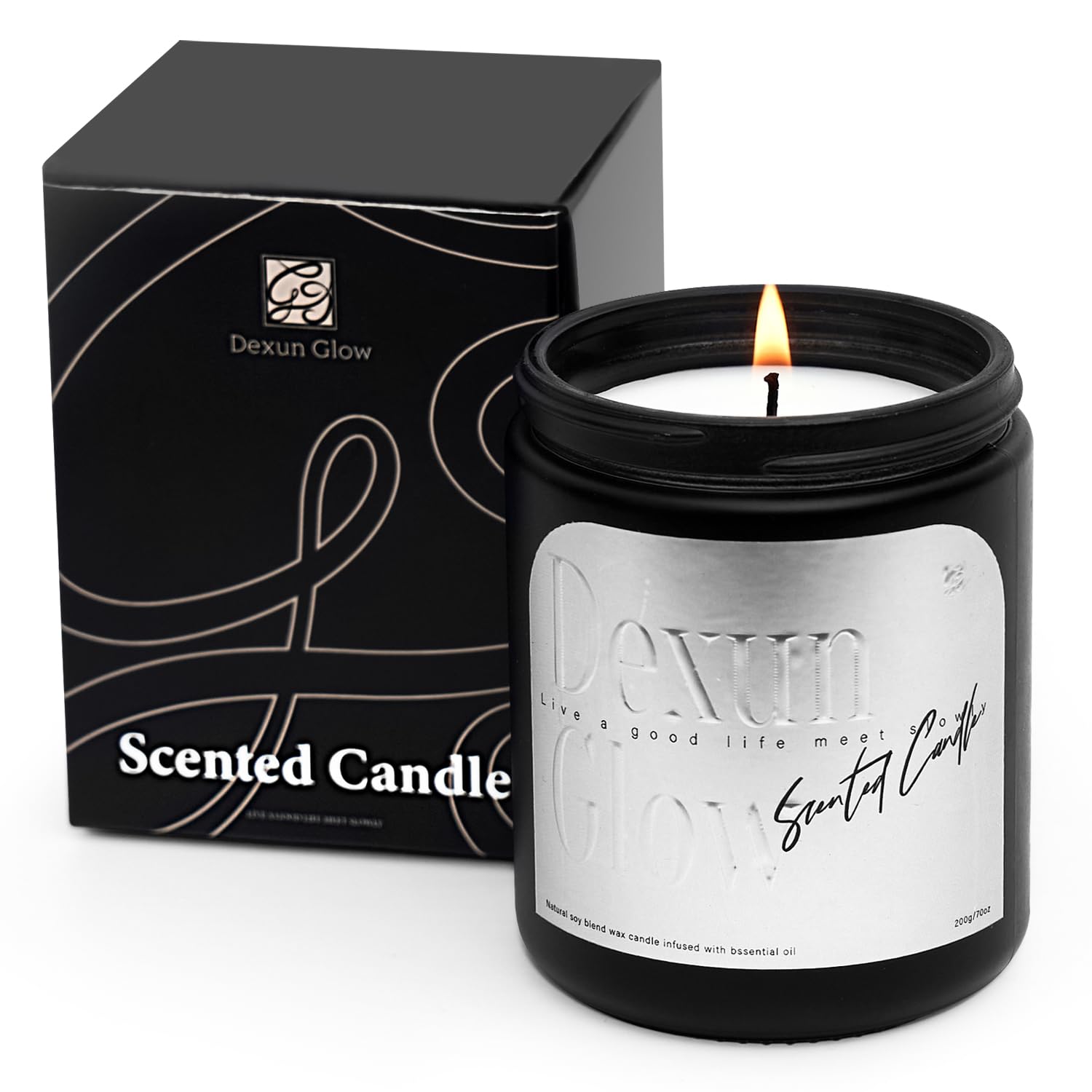 Aromatherapy Candle, Handcrafted with Natural Soy Wax and Essential Oils for Home Scented Appreciation Dexun GlowAu supplements