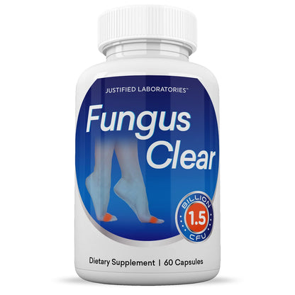 Justified Laboratories (2 Pack) Fungus Clear 1.5 Billion CFU Probiotic Pills 120 Capsules Justified LaboratoriesUS supplements