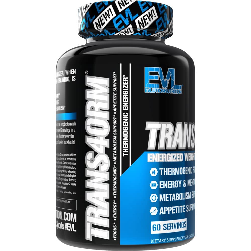 EVL Thermogenic Fat Burner Support - Fast Acting Weight Loss Energy and Appetite EvlutionUS supplements