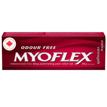 Myoflex Pain Relief Rub | Odourless | Provides Deep Penetrating Relief of Muscle Soreness & Joint Pain | Menthol Free | Stain Free | Non-Greasy | Great for Ages 2+ | 100 Grams (Extra Strength) MyoflexAu supplements