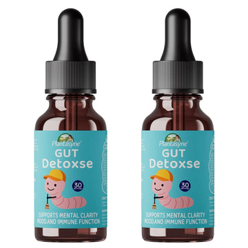 Plantasyne Herbal Gut Cleanse Drops with Black Walnut Hull & Barberry Root | Gentle Liquid Detox for Gut & Colon Support | for Adults & Kids|30 Servings PlantasyneAu supplements