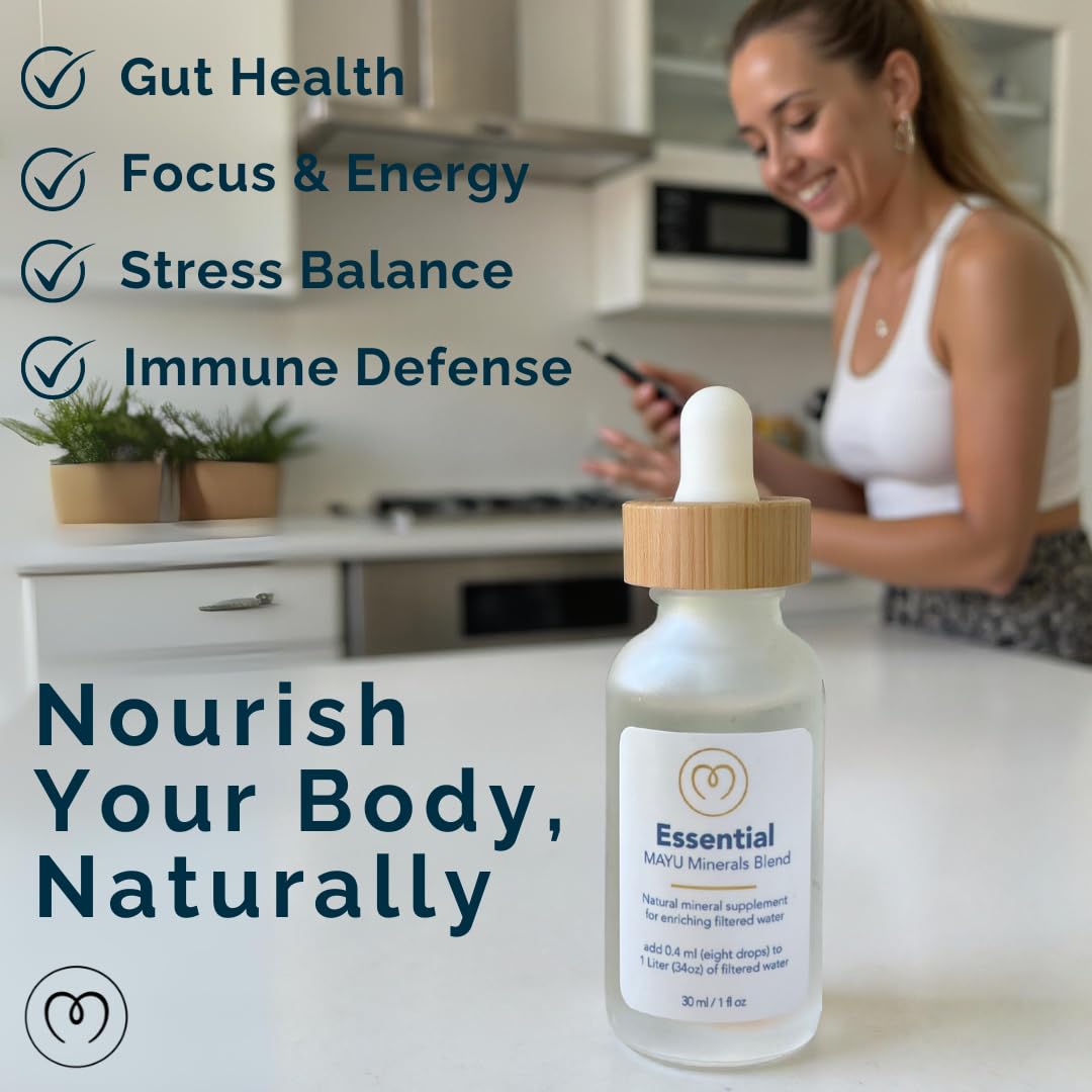 MAYU Trace Mineral Drops, 3 Bottles, Great-Tasting Hydration & Daily Energy, 80+ Full-Spectrum Trace Minerals, Third-Party Tested, Exceeds EU Standards, Magnesium, Potassium & Chloride, No Additives mayuAu supplements