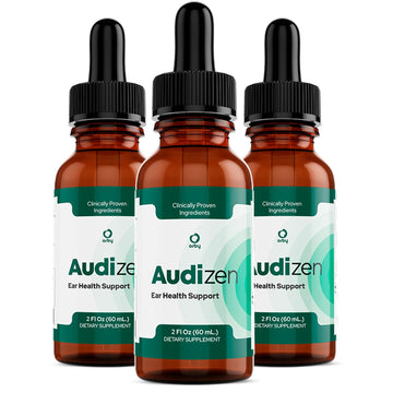 Audizen Drops – Natural Daily Liquid Supplement with Herbal Extracts, Maca Root, Green Tea, Grape Seed & Ginseng – Non-GMO, Gluten-Free, Plant-Based, GMP Certified, Made in USA - 30ml, 3 Month Supply OrbyAu supplements
