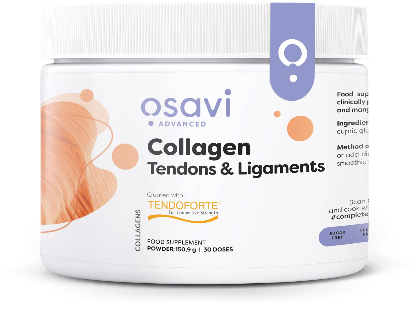 Osavi Collagen Peptides - Tendons & Ligaments - 150g OSAVIUS supplements