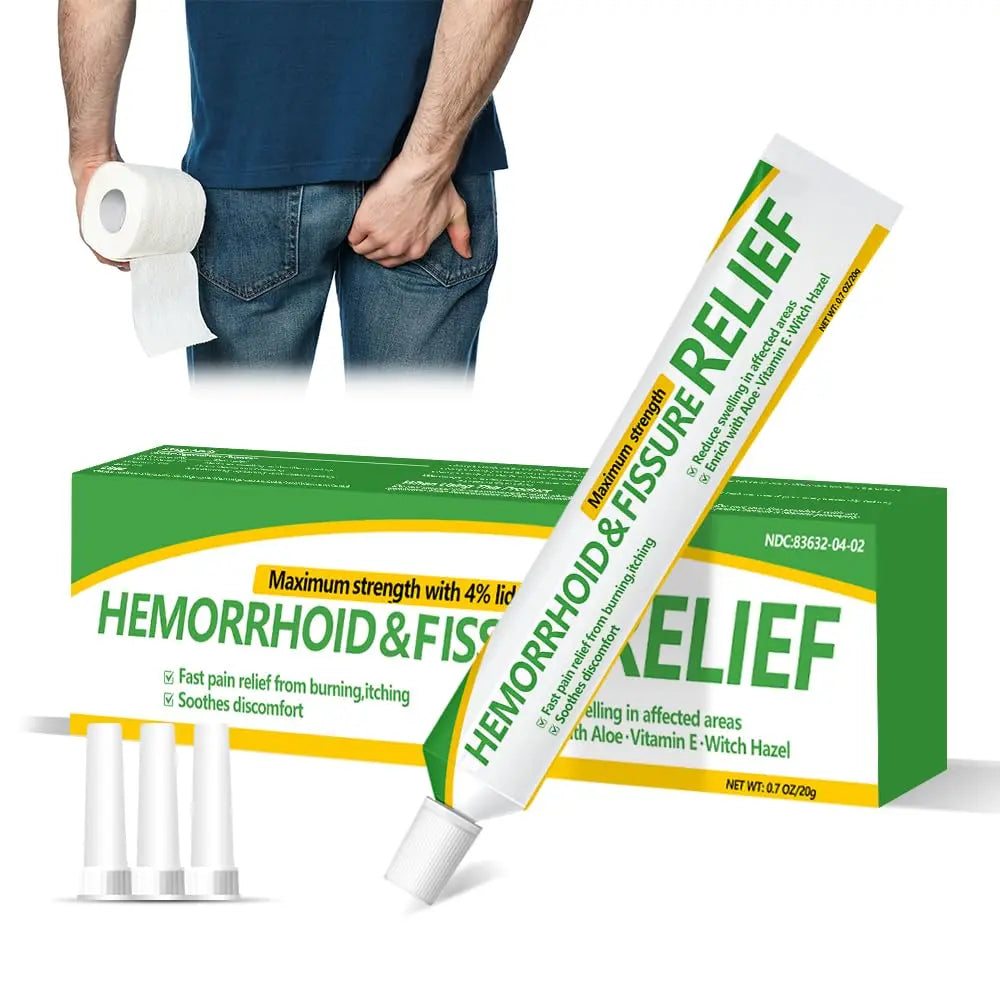 RHAICARE Hemorrhoid and Fissure Cream,Hemorrhoidal Ointment for Fast Acting Itch, Swelling, and Maximum Strength Pain Relief（1 Pack RHAICAREAu supplements