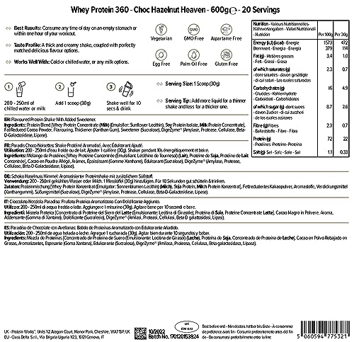 Protein Works - Whey Protein 360 | Premium Whey Shake | Whey Protein Powder Blend Protein WorksAu supplements