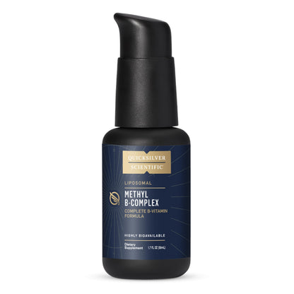 Quicksilver Scientific Methyl B Complex - Liquid Vitamin with Superior Liposomal Absorption of Vitamin B12, Folate, Vitamin B6, Riboflavin, Biotin, Pantothenic Acid, Vitamin B1, Niacin (50 ml) Quicksilver ScientificUS supplements