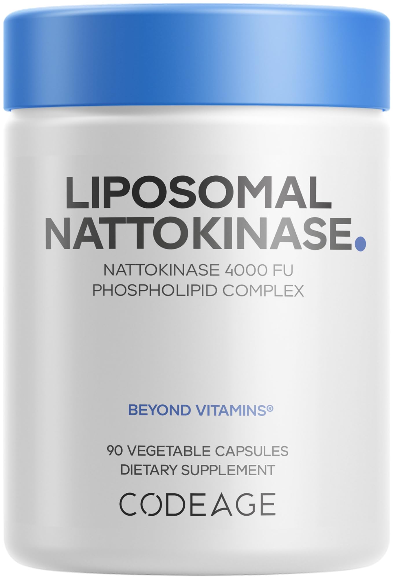 Codeage Liposomal Nattokinase Supplement – Nattokinase 4000 FU, Liposomal Delivery - Vegan, Non-GMO – 90 Capsules CodeageAu supplements