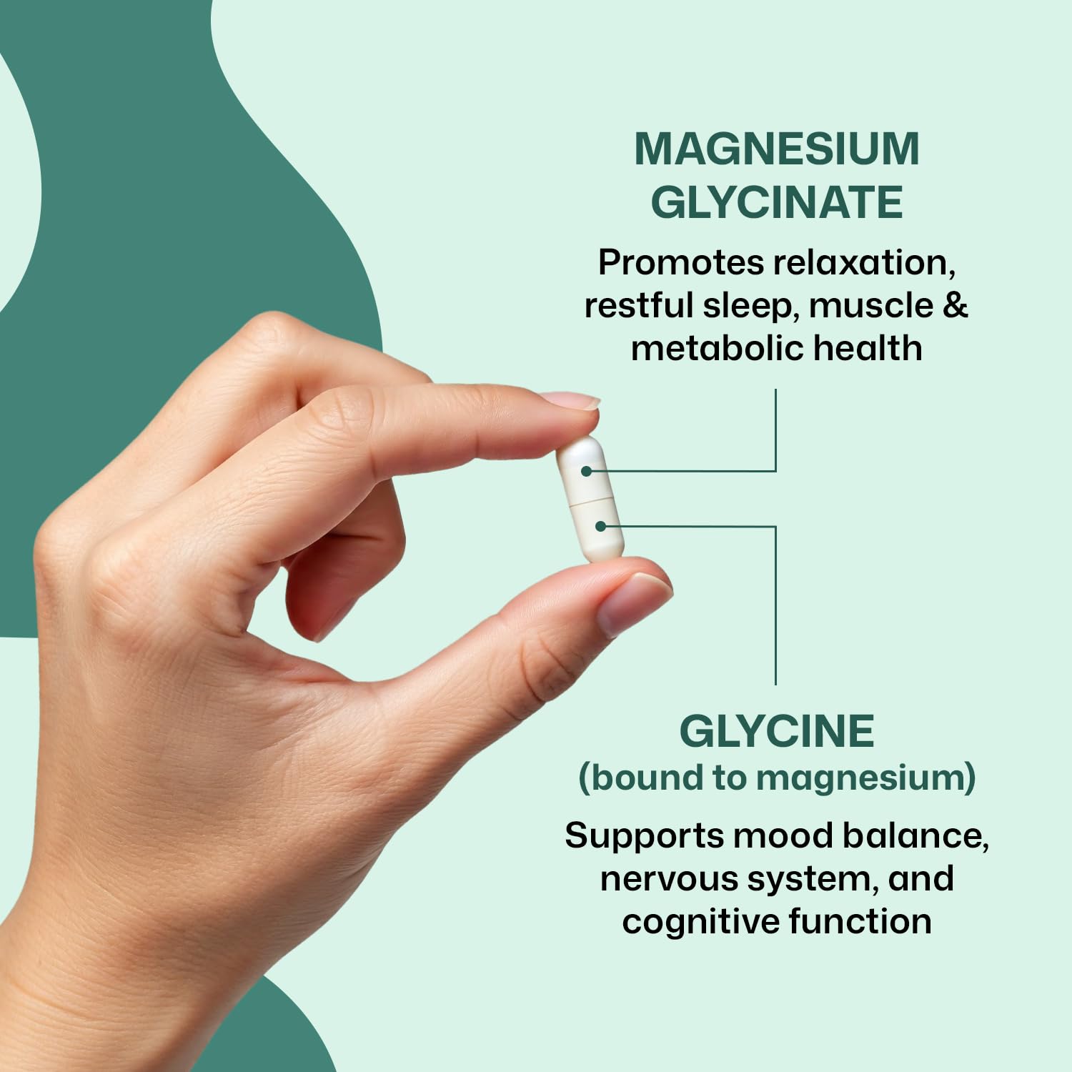 ColonBroom Pure Magnesium Glycinate Capsules | Supplement for Sleep, Heart & Muscle Support | Non-GMO, Gluten Free, Vegan & Sugar-Free | 1 Month Supply (90 Capsules) ColonBroomAu supplements