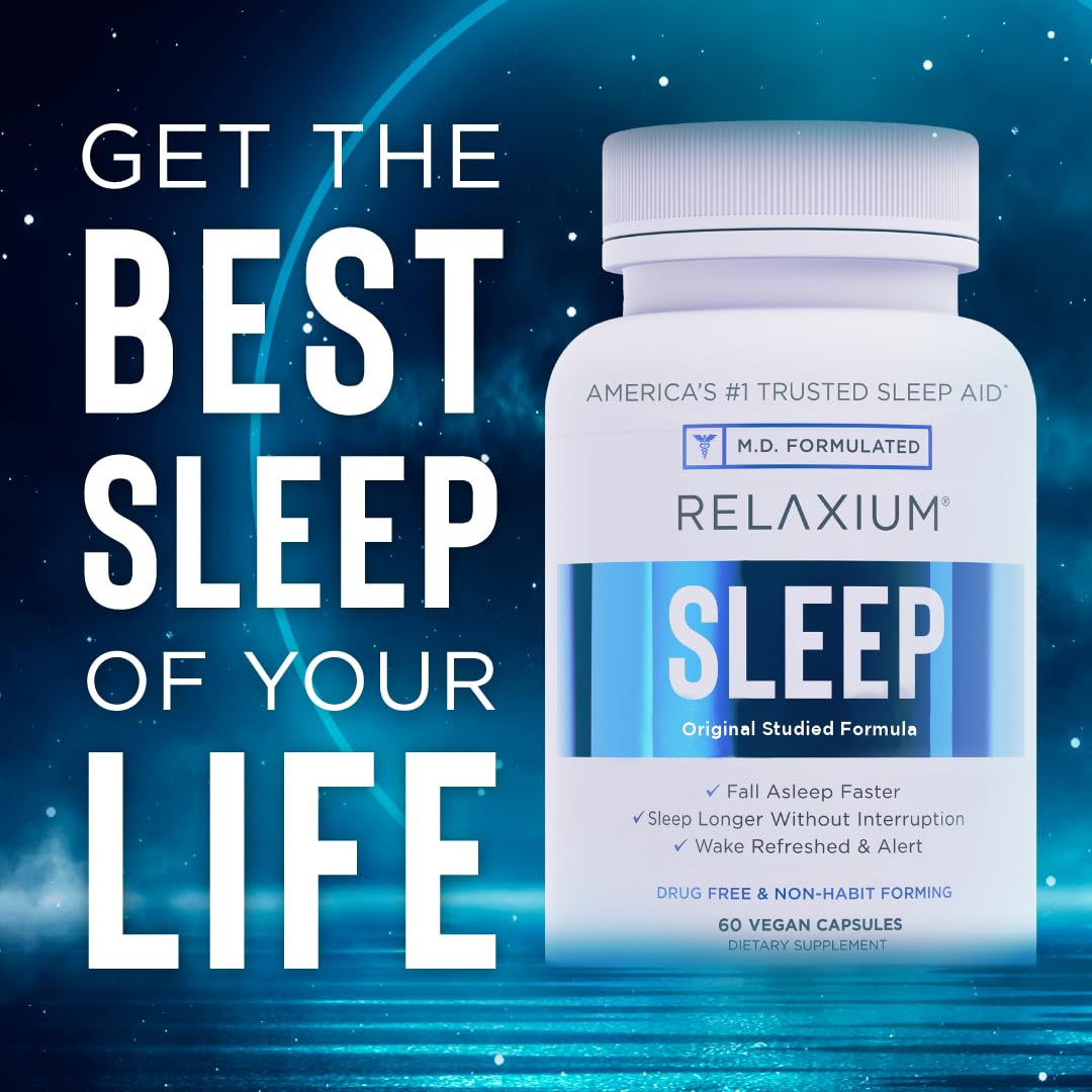 Relaxium Sleep Aid, 30-Day Supply, Dietary Supplement for Better Sleep RelaxiumAu supplements