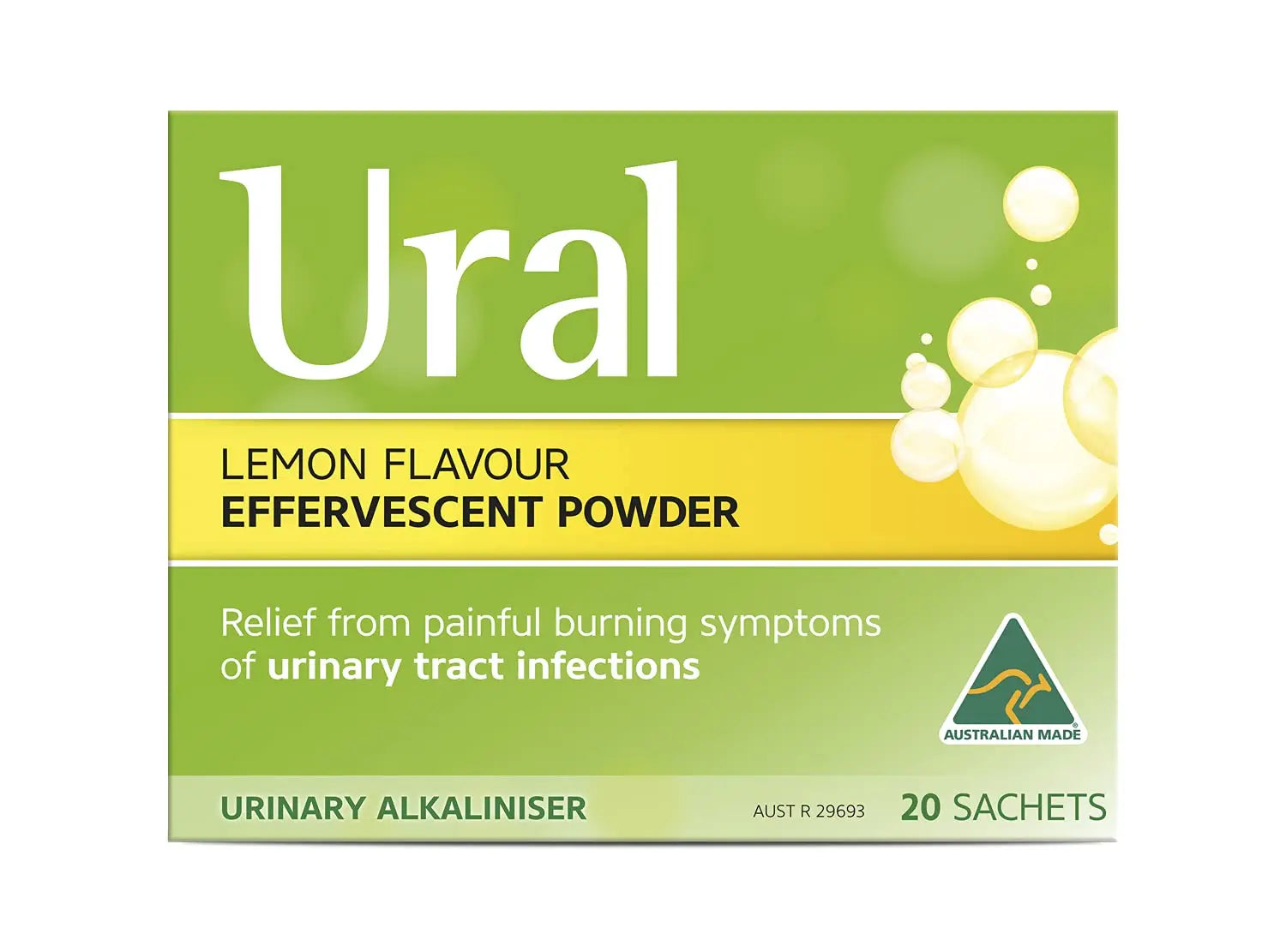 Ural Urinary Alkaliniser Effervescent Powder 28 Sachets UralAu supplements