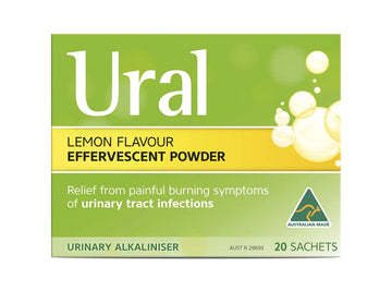 Ural Urinary Alkaliniser Effervescent Powder 28 Sachets UralAu supplements