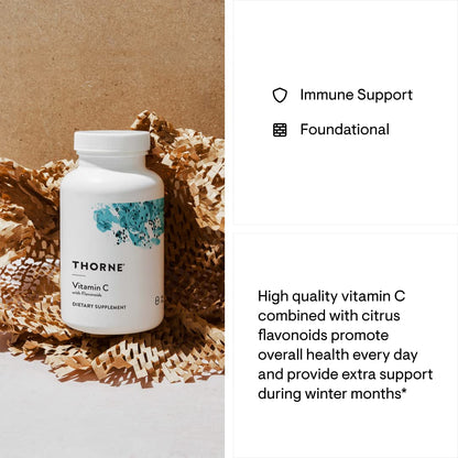 THORNE Vitamin C - Blend of Vitamin C and Citrus Bioflavonoids from Oranges - Support THORNEUS supplements