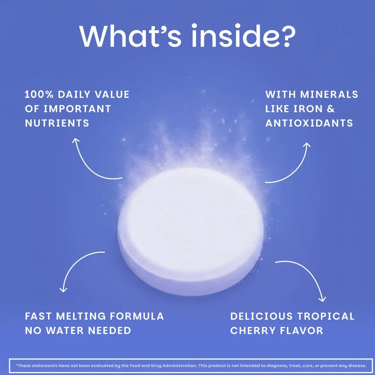 EZ Melts Multivitamin + Iron - Daily Multivitamin for Women & Men - Supports Healthy Energy Levels & Antioxidant Protection EZ MeltsAu supplements