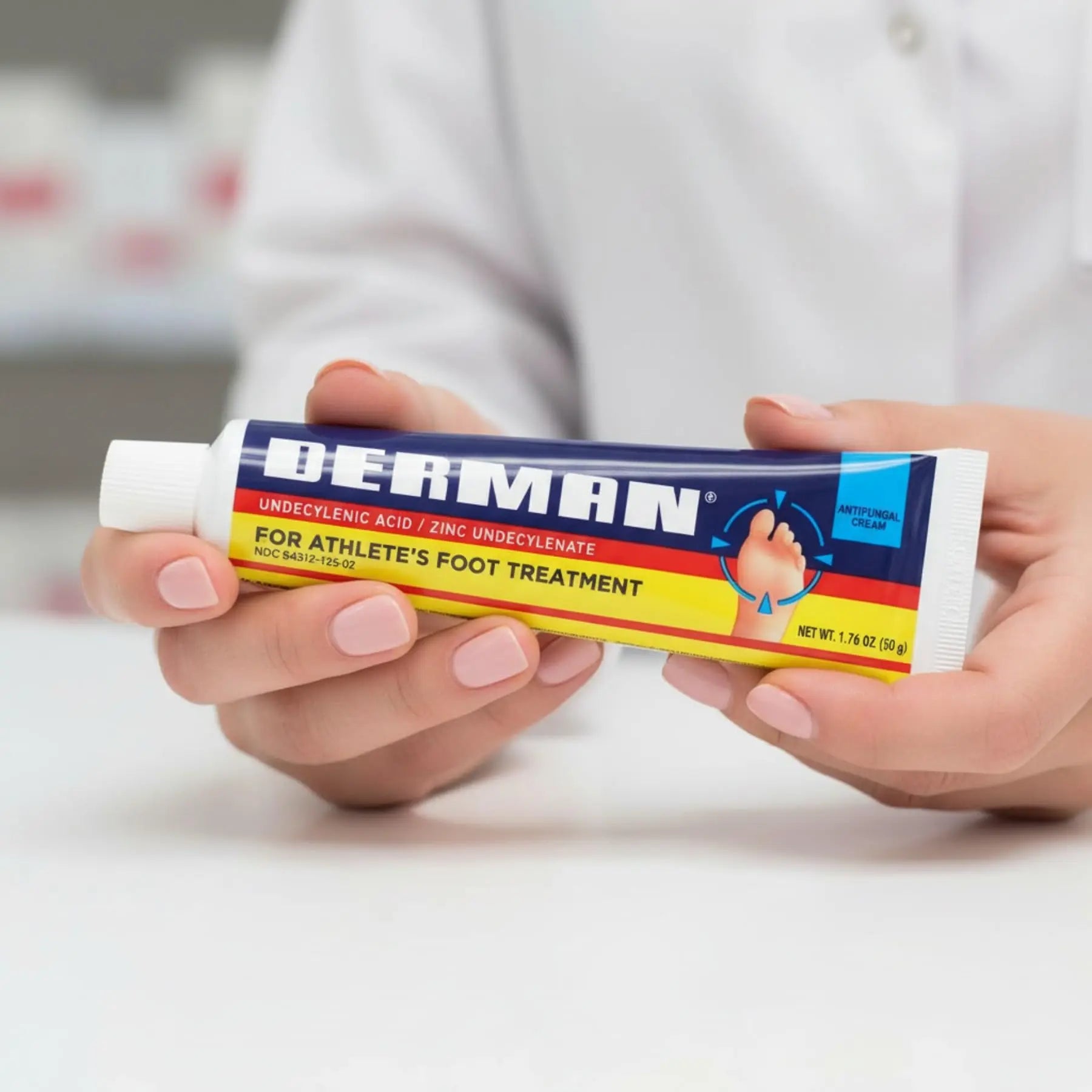 Derman Cream for The Treatment of Athlete's Foot, 2-Pack of 1.76 Oz Each, 2 Tubes Dermannz supplements
