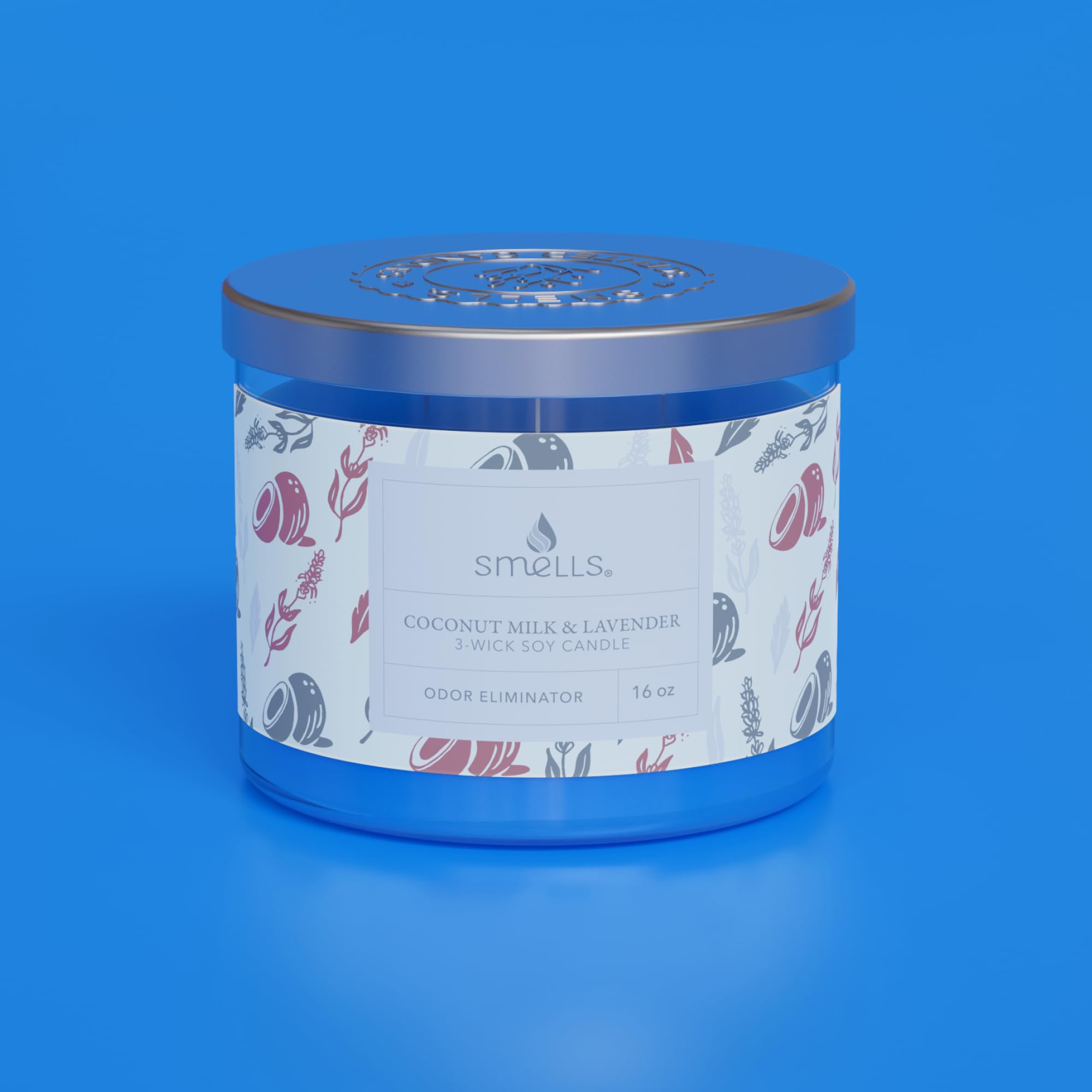 Smells - Odor Eliminator - Premium Soy Wax Jar Scented Candle 12oz. and 16oz. - 100% Cotton Single Wick SmellSAu supplements