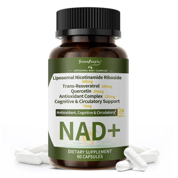 NAD+ Supplement for Women with Resveratrol , 20-in-1 NAD Plus Supplement with Liposomal Nicotinamide Riboside Boost NAD+ Levels for Cell Repair Energy, Antioxidant,Focus - 60 Vegan Capsules GREENPEOPLEAu supplements