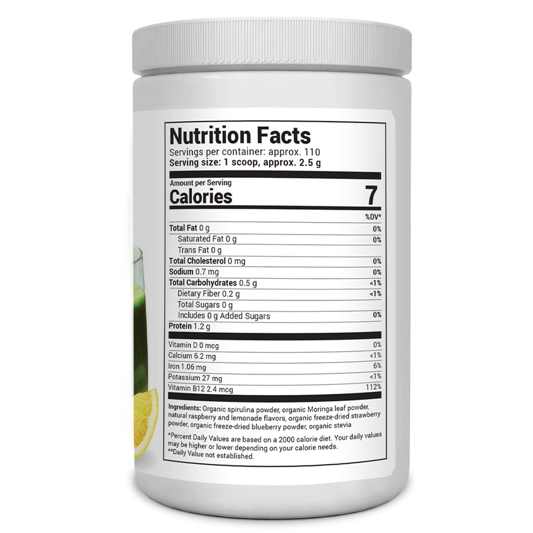 Dr. Berg's (Veggie Solution) Organic Super Greens Powder w/Spirulina - Raw Green Dr. Berg NutritionalsUS supplements