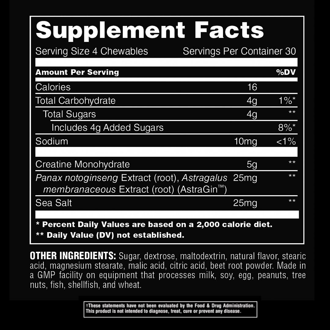 Animal Creatine Chews Tablets - Enhanced Creatine Monohydrate with AstraGin AnimalUS supplements