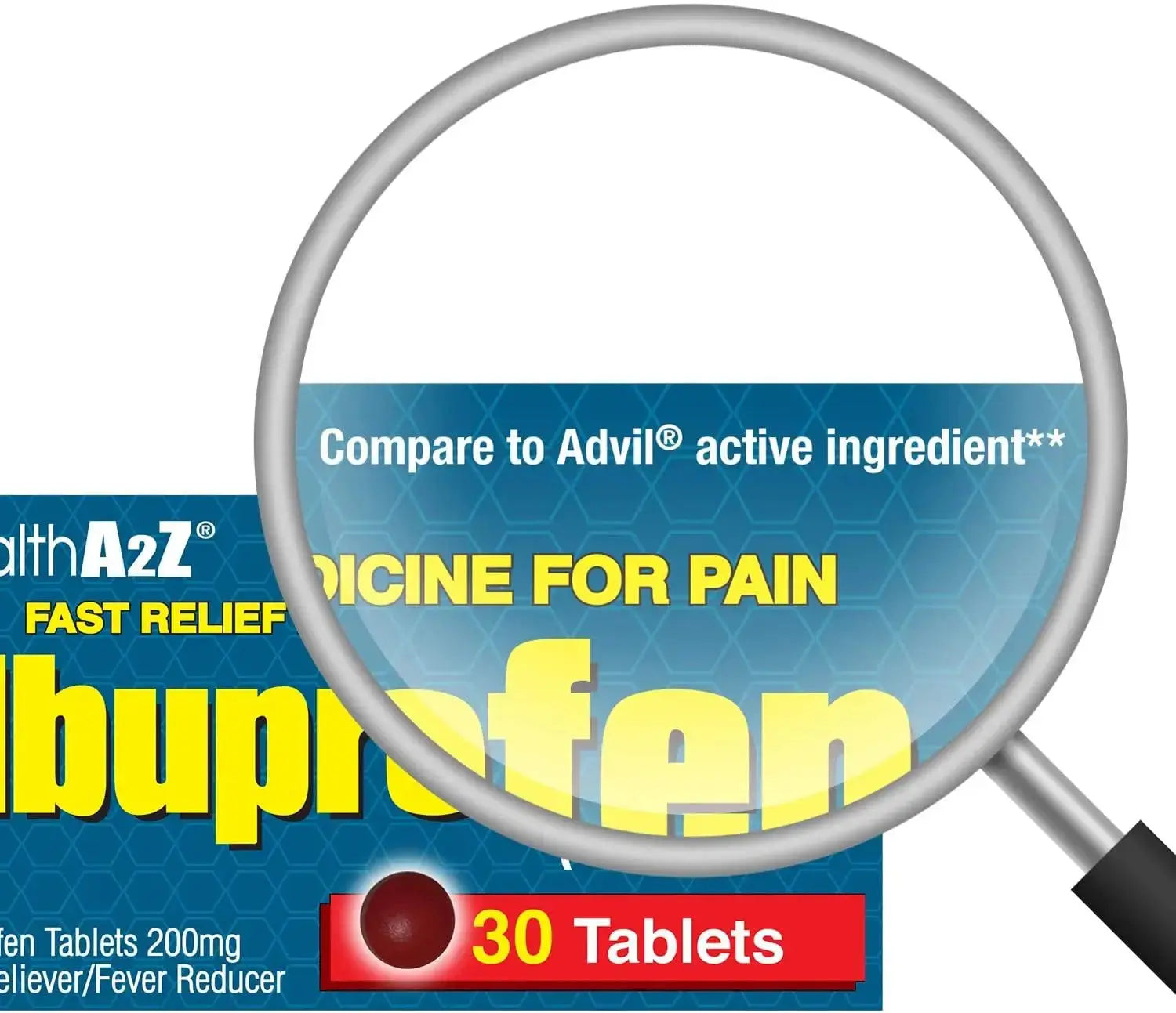 HealthA2Z® Ibuprofen Caplets 200mg | Pain Reliever & Fever Reducer | 24 Packs of 30 Tablets (720 Tablets Total) | Value Pack | NSAID HealthA2ZAu supplements