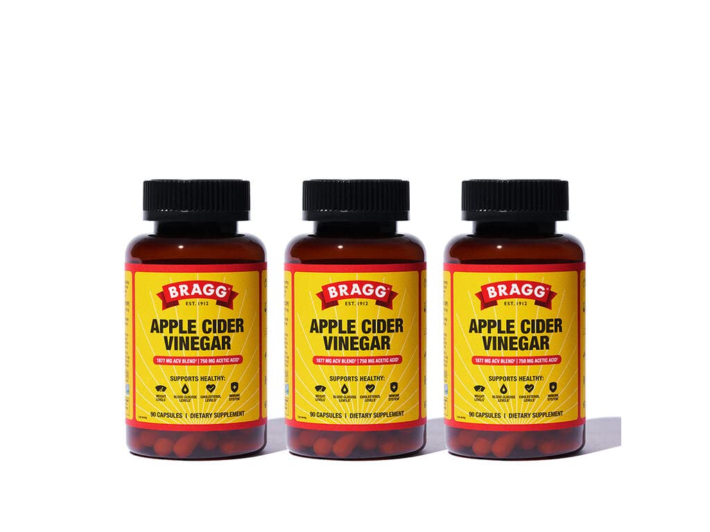 Bragg Apple Cider Vinegar Capsules - Vitamin D3 & Zinc - 750mg of Acetic Acid – Immune BraggAu supplements