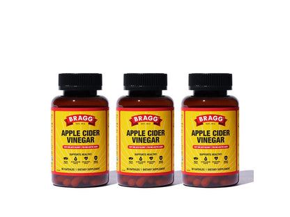 Bragg Apple Cider Vinegar Capsules - Vitamin D3 & Zinc - 750mg of Acetic Acid – Immune BraggUS supplements