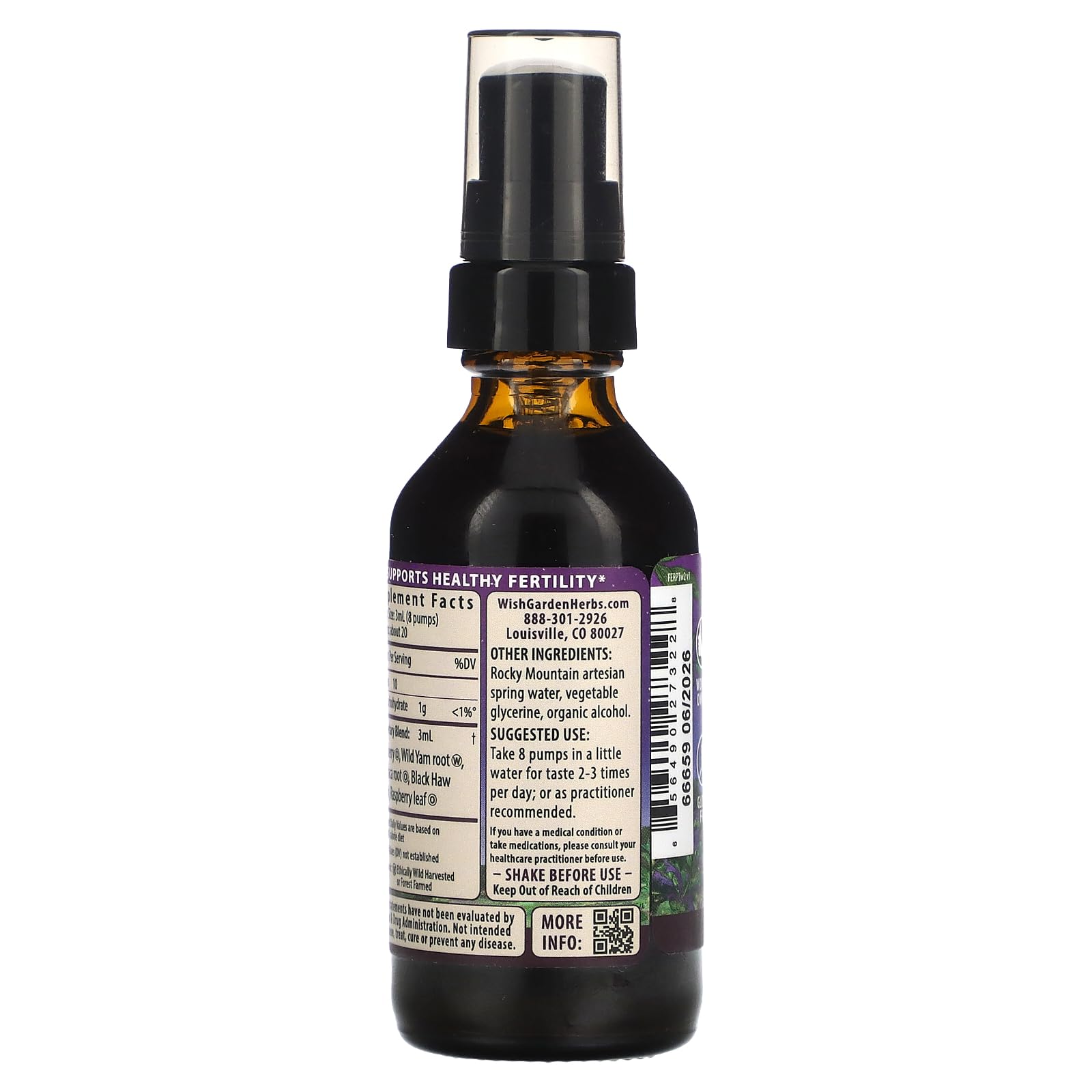 WishGarden Herbs Fertility Prep - All-Natural Fertility Herbal Supplement with Vitex, Red Maca & Raspberry Leaf, Supports Healthy Hormone Balance for Women, Optimal Uterine Health & Conception, 2oz WishGardenAu supplements