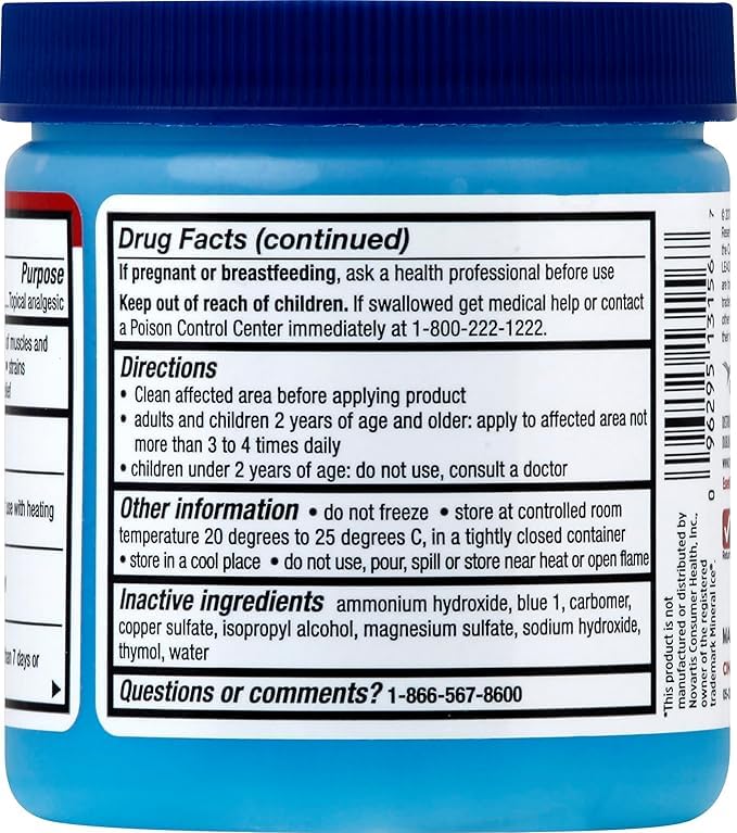 Leader Mineral Ice Blue Gel, Menthol 2%, Pain Relief Gel, Topical Analgesic, for Muscle Pain, Backache, Arthritis & Sport Injuries, for Adults and Kids 2+, Compare to Mineral Ice, 8 oz LeaderAu supplements