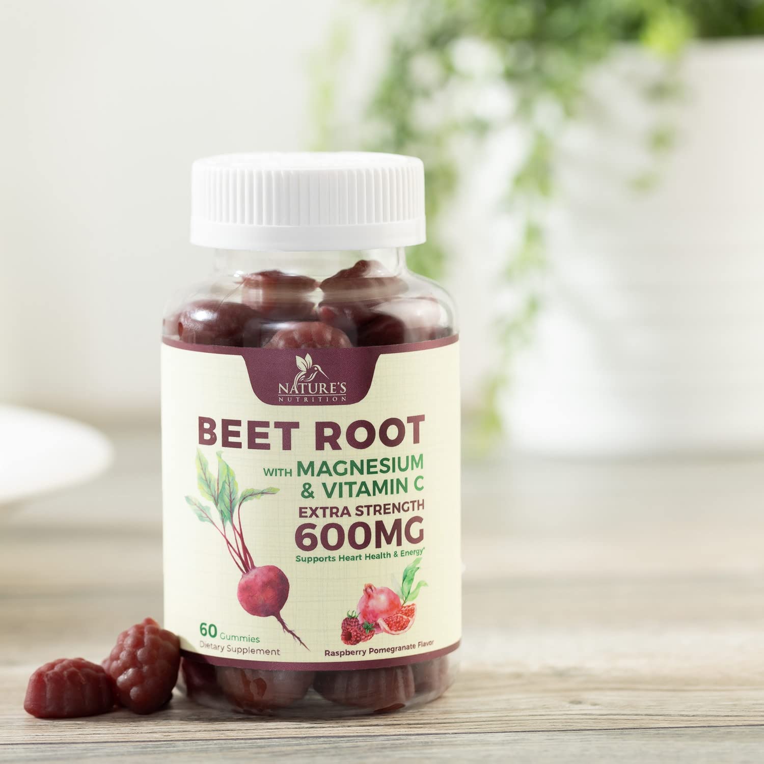 Nature's Nutrition Beet Gummies with Beetroot - Energy & Heart Health Support Nature's NutritionAu supplements