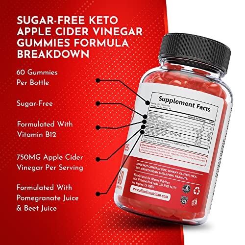Sugar-Free Keto ACV Gummies for Weight Loss - Apple Cider Vinegar Keto ACV Gummies Atlantis NutritionUS supplements